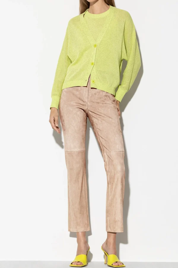 Hosen-LUISA CERANO Veloursleder-Babyflare-Pants