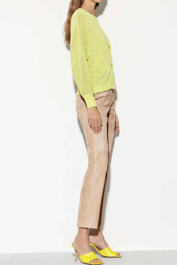 Hosen-LUISA CERANO Veloursleder-Babyflare-Pants