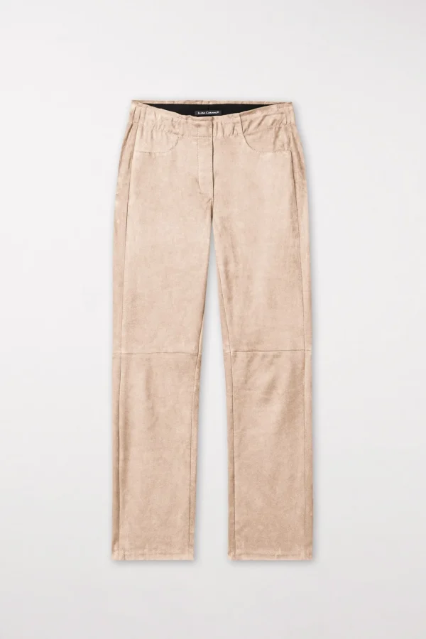 Hosen-LUISA CERANO Veloursleder-Babyflare-Pants
