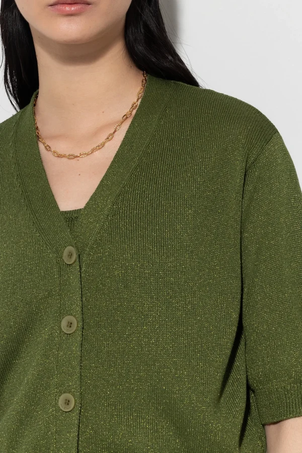 Strick | Sets-LUISA CERANO V-Neck-Cardigan