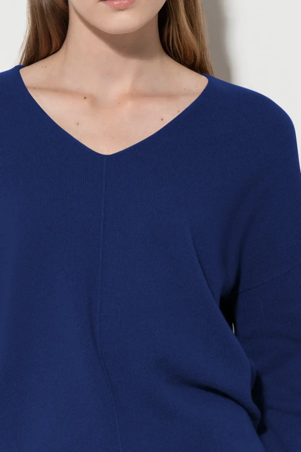Strick-LUISA CERANO V-Neck-Pulli Aus Kaschmir-Mix