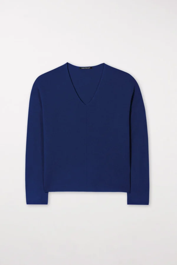 Strick-LUISA CERANO V-Neck-Pulli Aus Kaschmir-Mix