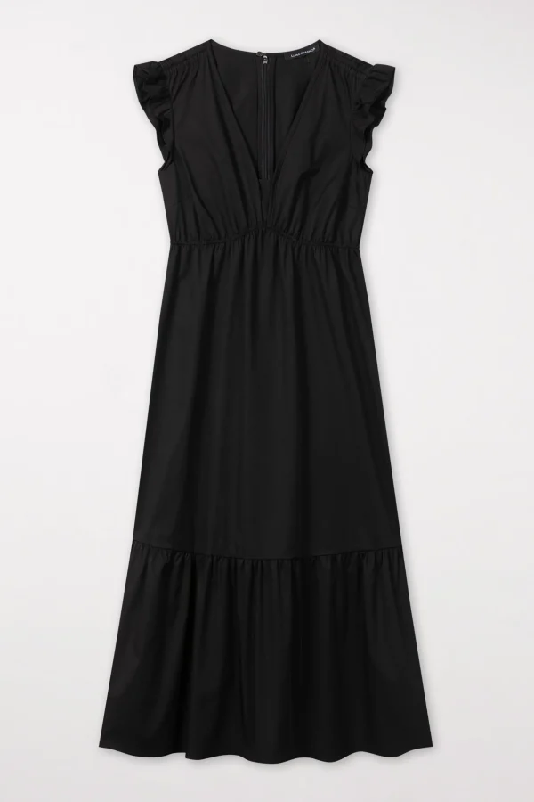 Kleider-LUISA CERANO Volant-Kleid Mit Cu-Sleeve
