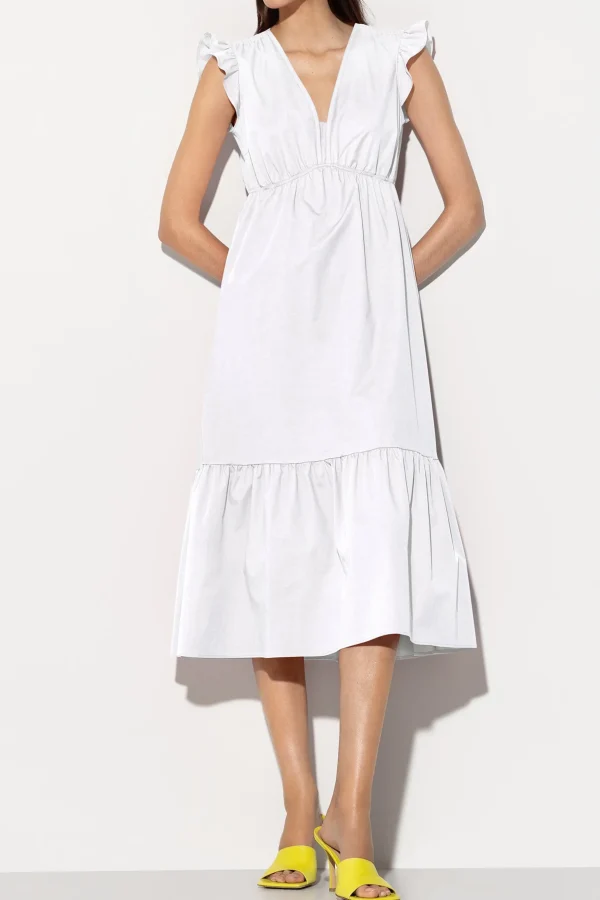 Kleider-LUISA CERANO Volant-Kleid Mit Cu-Sleeve