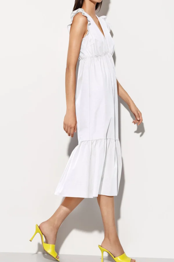 Kleider-LUISA CERANO Volant-Kleid Mit Cu-Sleeve