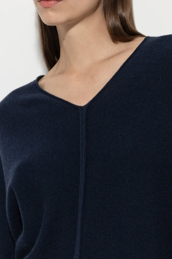 Strick-LUISA CERANO V-Pullover Aus Kaschmir-Mix