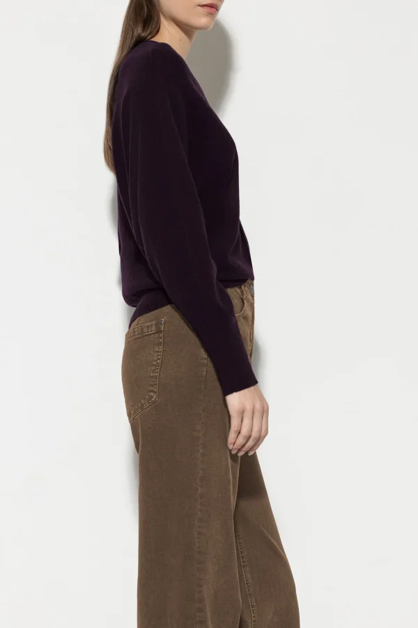 Strick-LUISA CERANO V-Pullover Aus Kaschmir-Mix