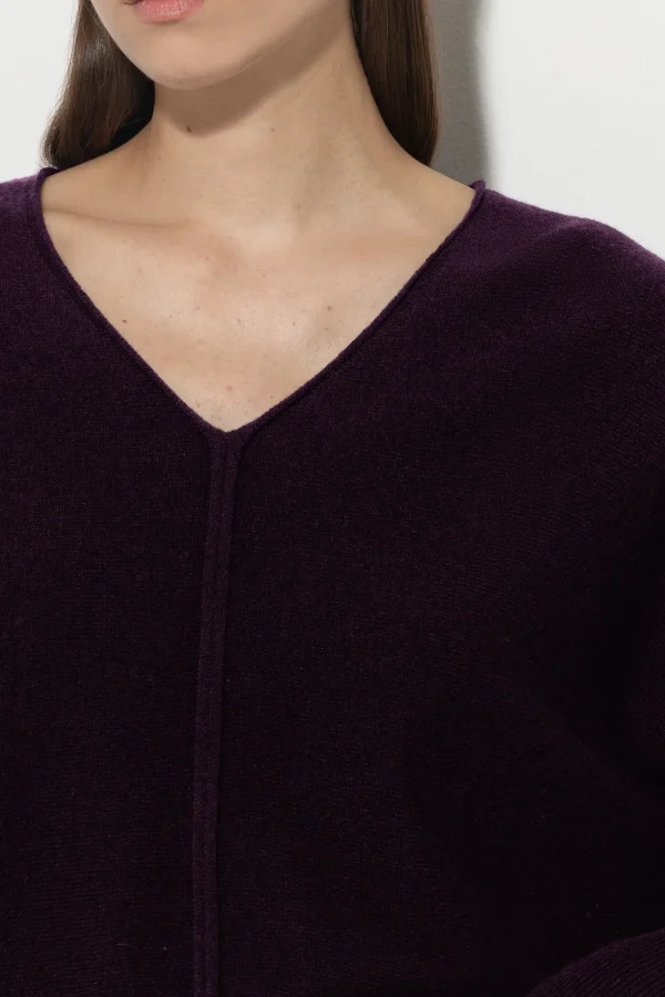 Strick-LUISA CERANO V-Pullover Aus Kaschmir-Mix