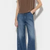 Denim | Hosen-LUISA CERANO Wideleg-Denim denim blue