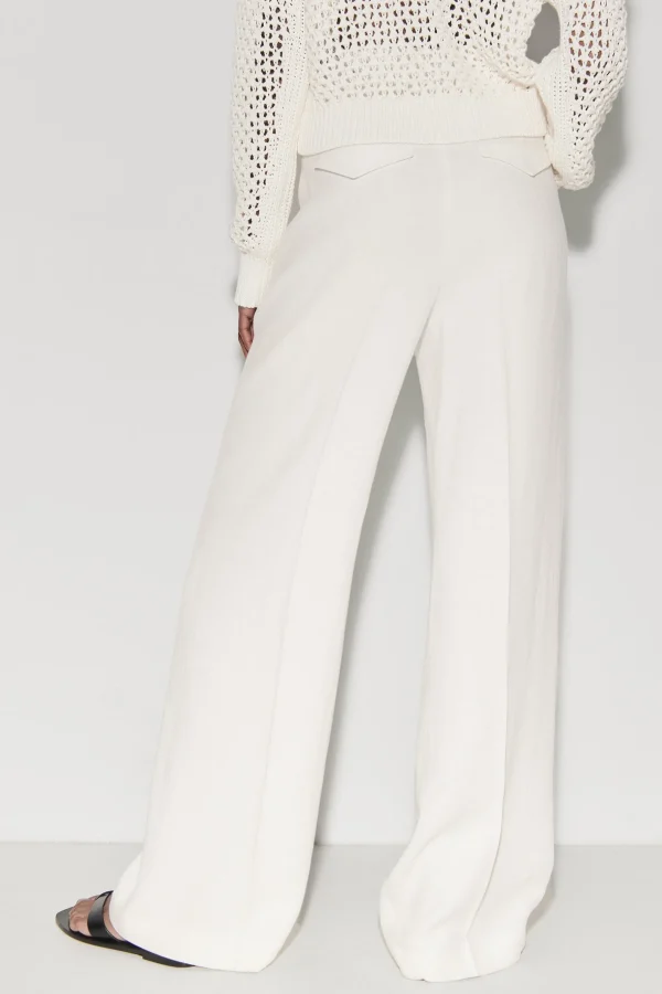 Hosen | Sets-LUISA CERANO Wideleg-Pants Aus Leinen-Mix