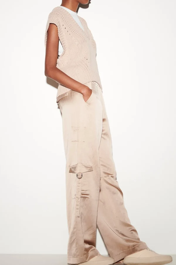 Hosen | Sets-LUISA CERANO Wideleg-Pants Aus Leinen-Mix