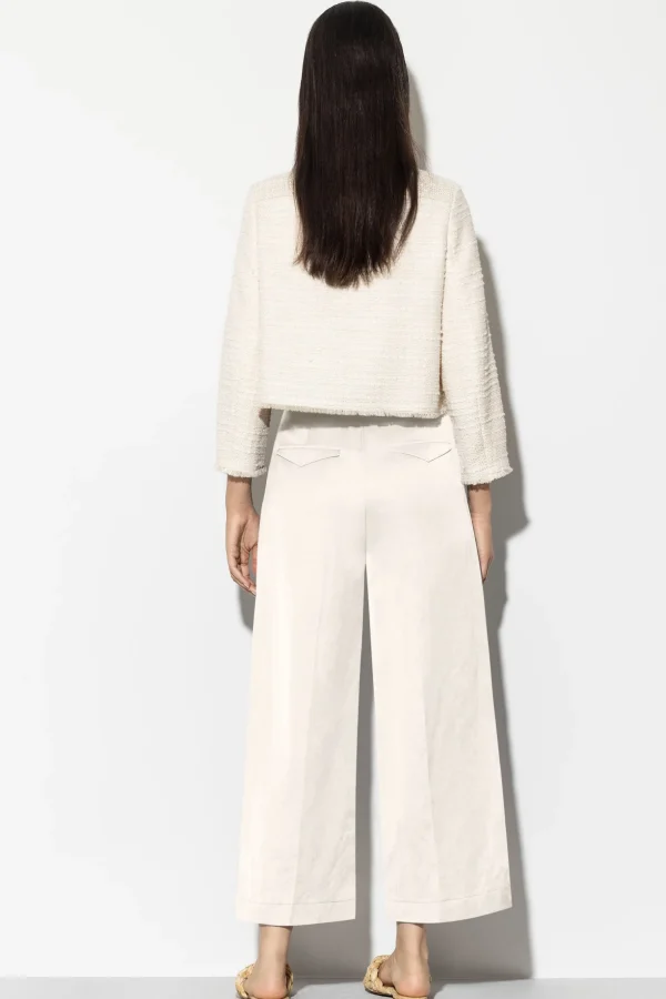 Hosen | Sets-LUISA CERANO Wideleg-Pants Aus Leinen-Mix