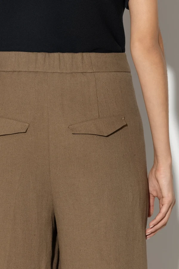 Hosen | Sets-LUISA CERANO Wideleg-Pants Aus Leinen-Mix