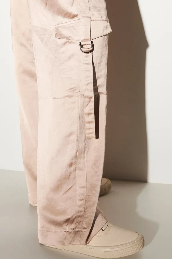 Hosen | Sets-LUISA CERANO Wideleg-Pants Aus Leinen-Mix
