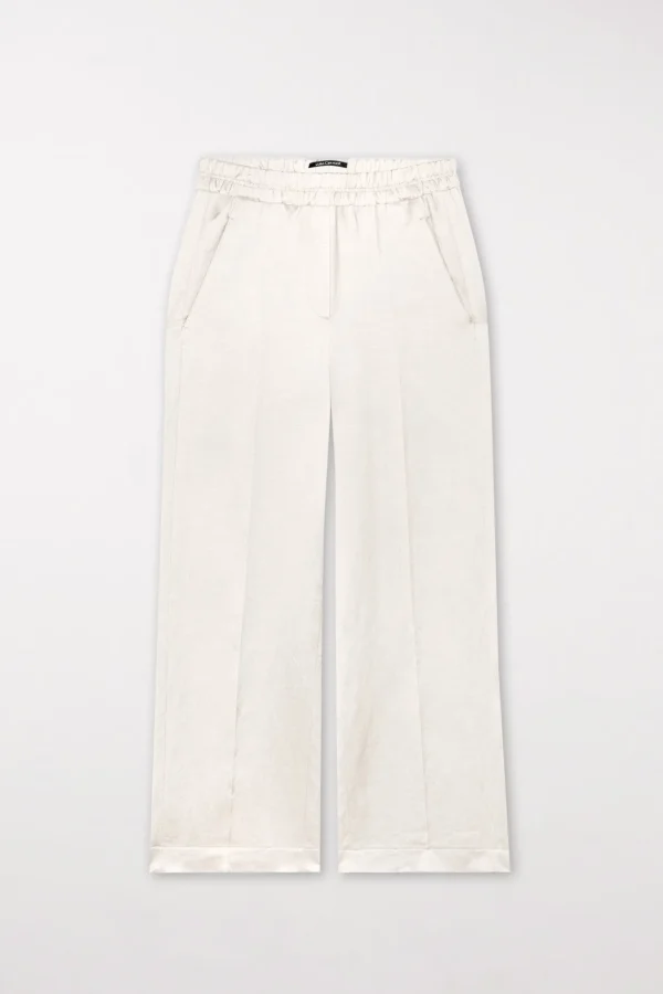 Hosen | Sets-LUISA CERANO Wideleg-Pants Aus Leinen-Mix