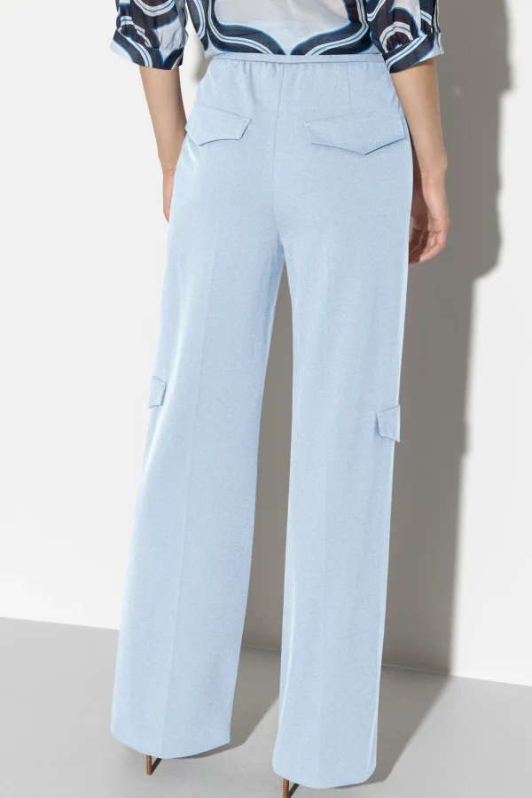 Hosen | Sets-LUISA CERANO Wideleg-Pants Aus Punto-Milano