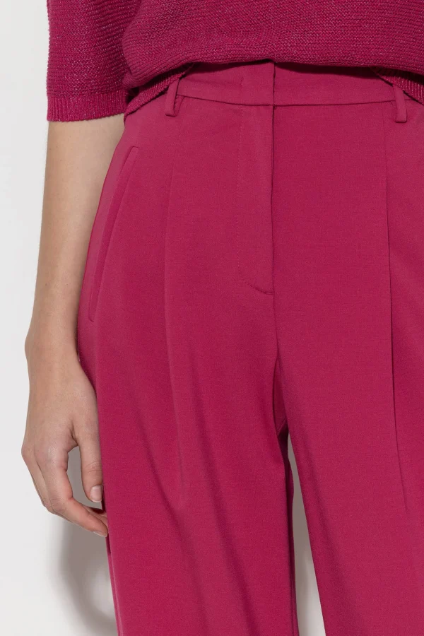 Sets | Hosen-LUISA CERANO Wideleg-Pants Aus Punto-Milano