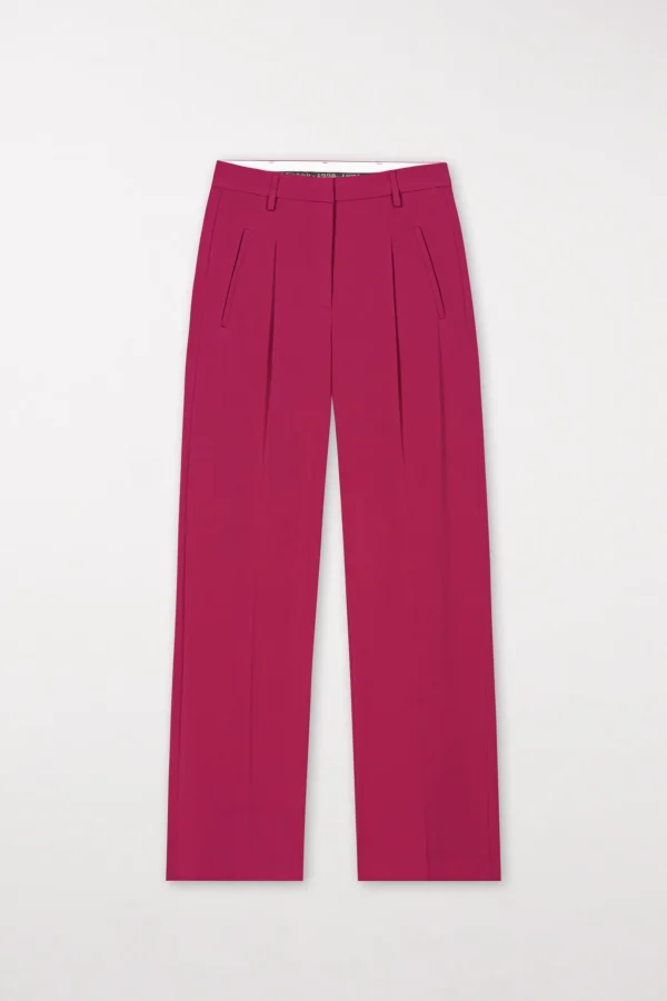 Sets | Hosen-LUISA CERANO Wideleg-Pants Aus Punto-Milano