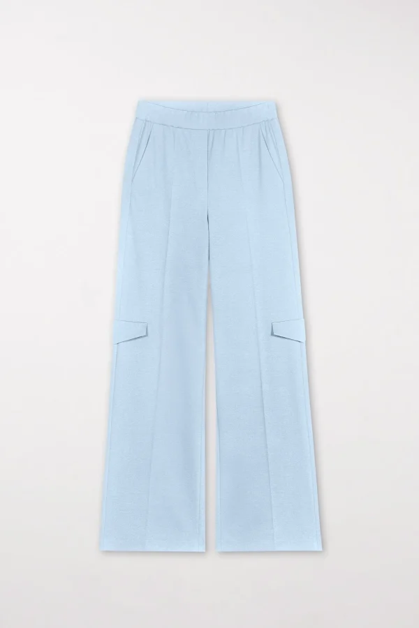 Hosen | Sets-LUISA CERANO Wideleg-Pants Aus Punto-Milano