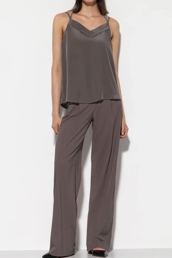 Sets | Hosen-LUISA CERANO Wideleg-Pants Aus Punto-Milano