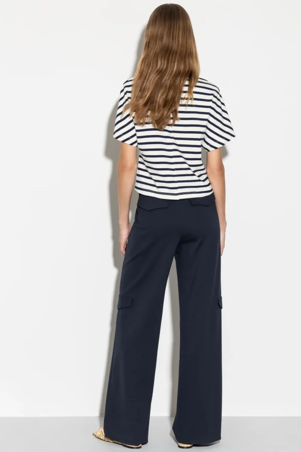 Hosen | Sets-LUISA CERANO Wideleg-Pants Aus Punto-Milano