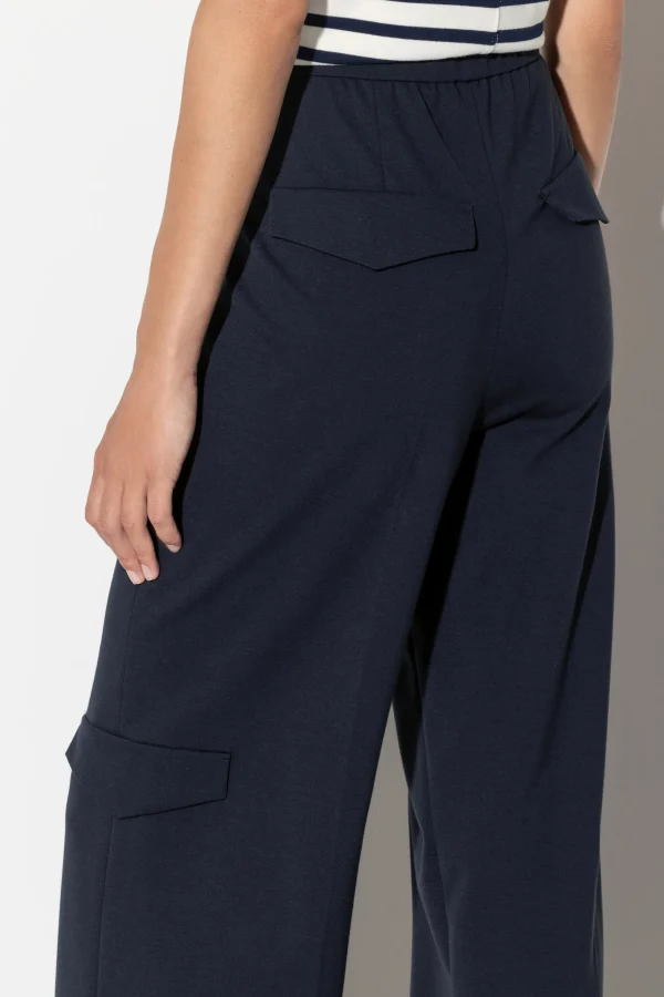 Hosen | Sets-LUISA CERANO Wideleg-Pants Aus Punto-Milano