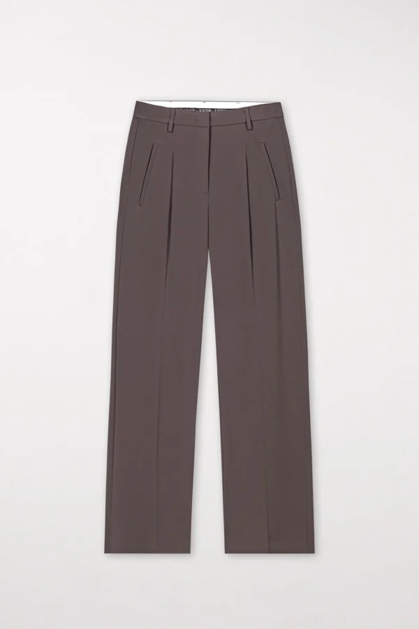 Sets | Hosen-LUISA CERANO Wideleg-Pants Aus Punto-Milano