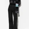 Hosen-LUISA CERANO Wideleg-Pants Aus Veloursleder