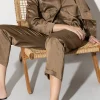 Sets | Hosen-LUISA CERANO Wideleg-Pants In Satin-Optik tobacco