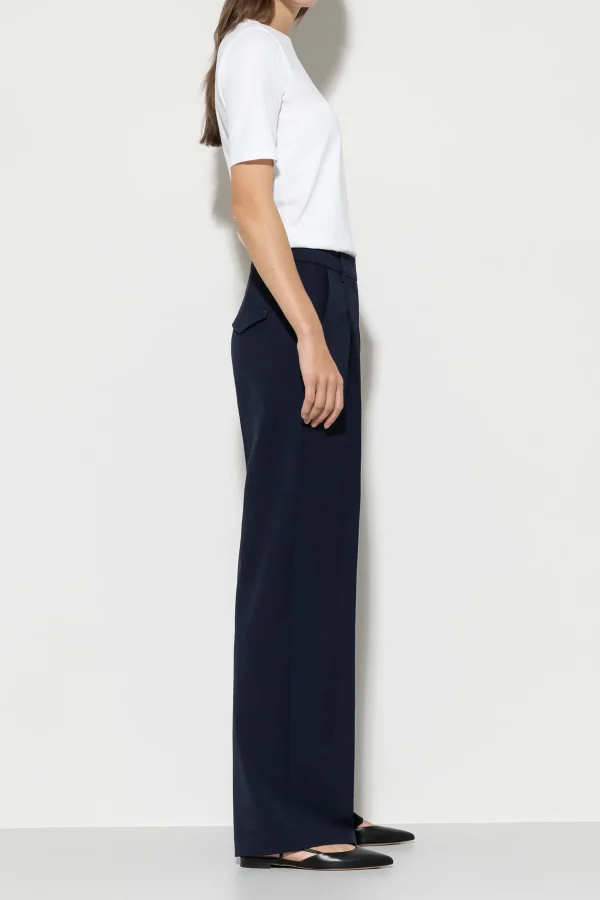 Business Studio-LUISA CERANO Wideleg-Pants Mit Bundfalten dark navy