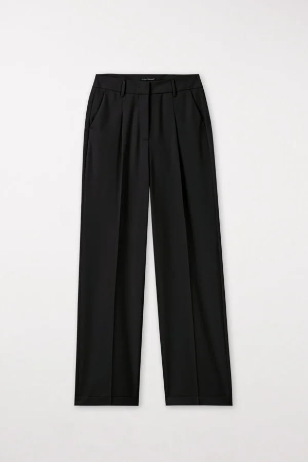 Hosen | Sets-LUISA CERANO Wideleg-Pants Mit Bundfalten