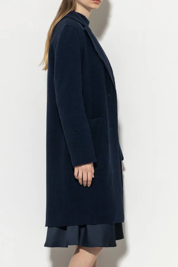 Jacken & Mäntel-LUISA CERANO Woll-Blazermantel midnight blue