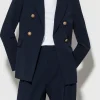 Business Studio | Blazer-LUISA CERANO Zweireihiger Blazer dark navy
