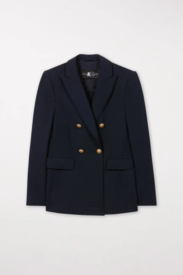 Business Studio | Blazer-LUISA CERANO Zweireihiger Blazer dark navy